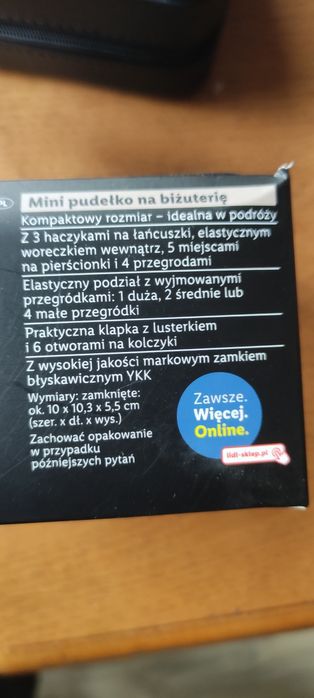 Pudełko na biżuterię