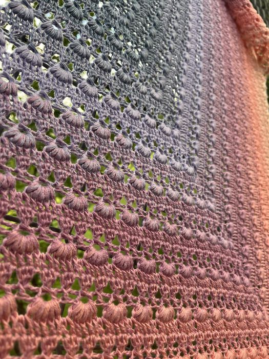 Chusta szydełkowa Bergamotka