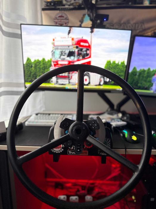 Kierownica custom logitech g29 + shifter scania skrs