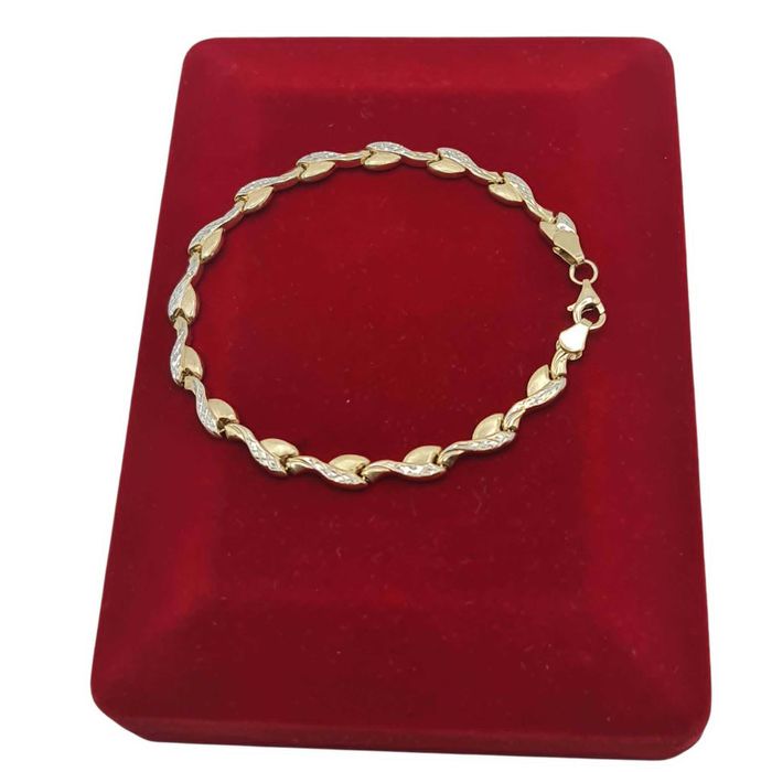 Piękna złota bransoletka 585 4,00g 19 cm