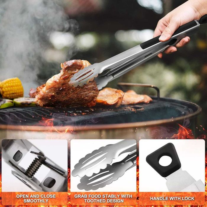 Zestaw do grilla Redriver – 25 elementów, stal nierdzewna, etui, akcesoria BBQ