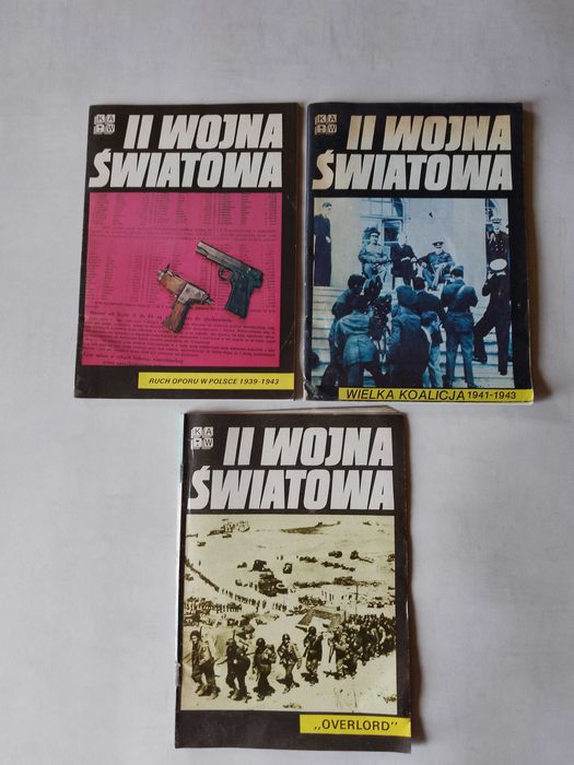 "II wojna światowa", zestaw 3 zeszytów
