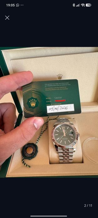 Rolex Datajuste verde oliva