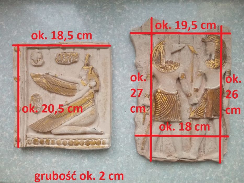 Kamienne Płaskorzeźby 2 sztuki
