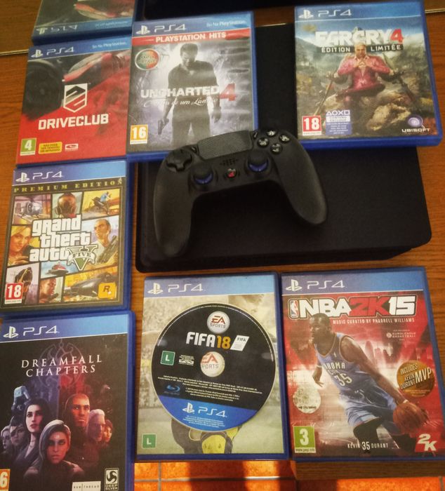 Ps4 Slim com jogos