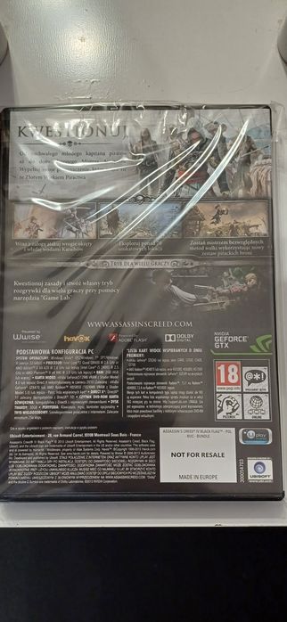 Assassin Creed Black flag PC pudełko plus płyta CD