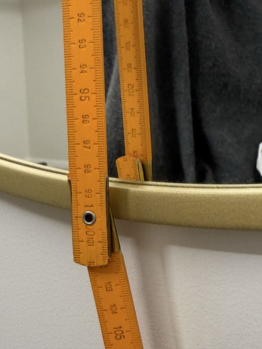 Lustro okrągłe 100cm w złotej ramie / producent : ALFARAM