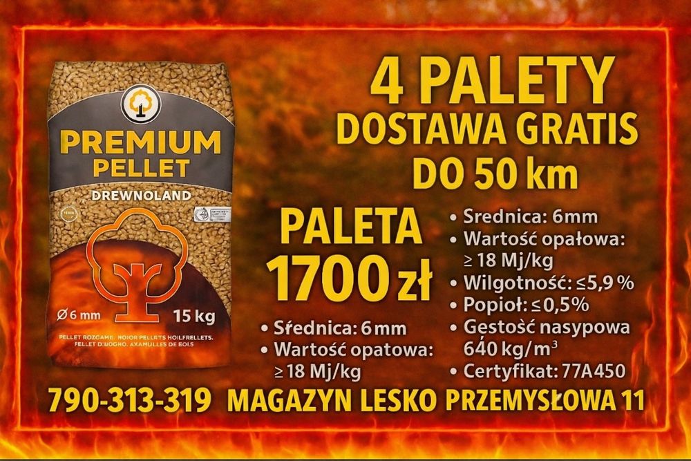 Pellet drzewny drewnoland
