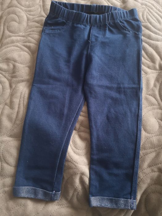 Zestaw spodnie bluzka 86 jegginsy tregginsy