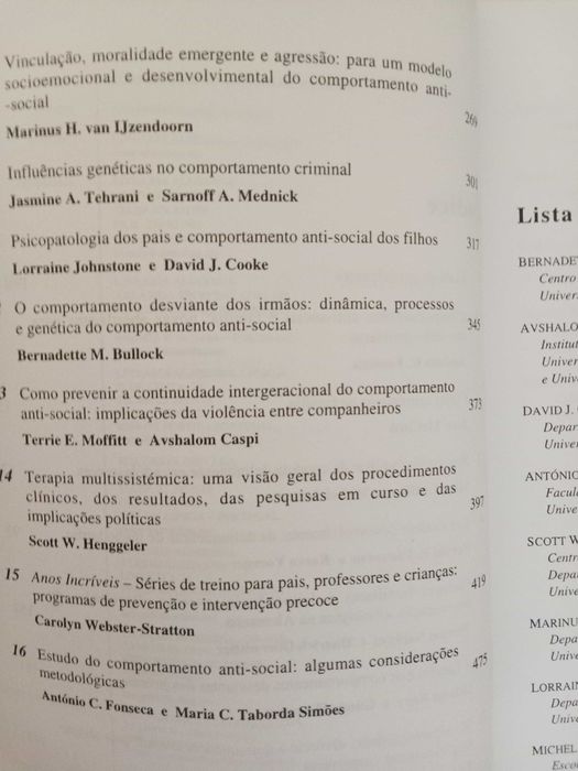 Comportamento anti-social e Família - António Castro Fonseca, Ed.