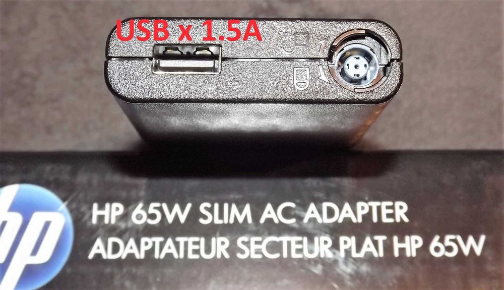 Новий‼️блок живлення • HP Slim 65W • 4.5 mm • 7.4 mm • 4.8 mm