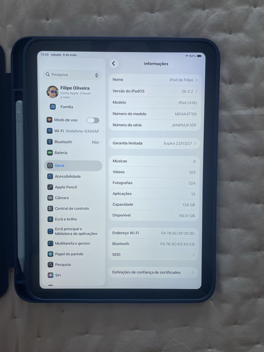 Ipad (A16) - Novo