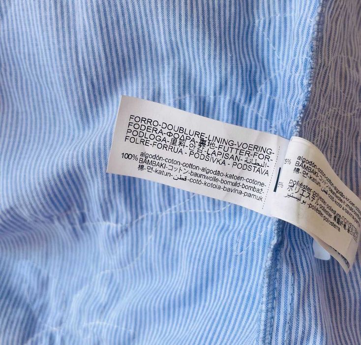 Женская блуза рубашка в полоску с апликацией Zara