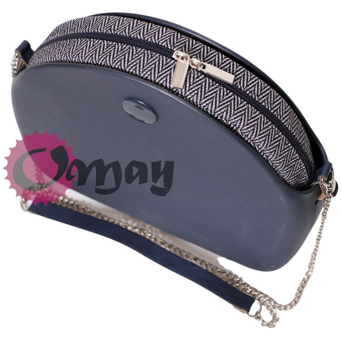 Granatowy organizer do OBAG MOON LIGHT Jodełk wkład 2 kieszenie OMAY