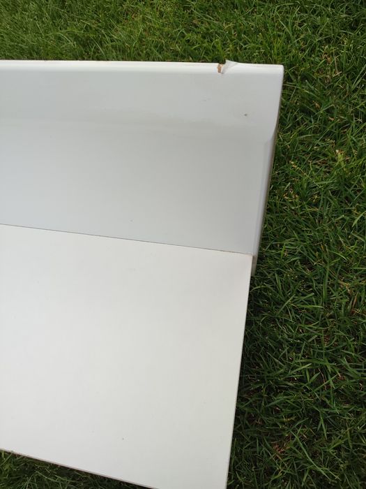 Półki białe wysoki połysk 152 cm 2 szt.