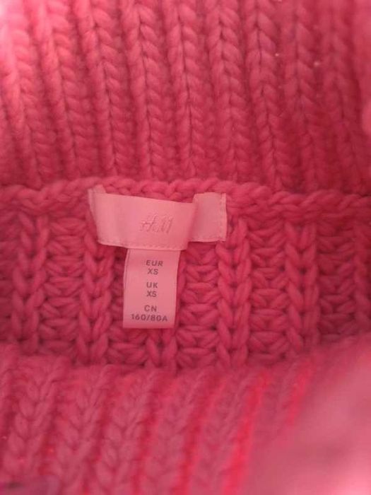 Sweter golf półgolf morelowy koralowy róż H&M Rozm. XS