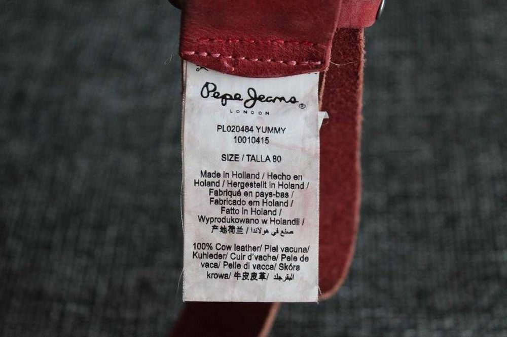 Ремінь шкіряний Pepe Jeans Оригінал Made in Holland W29-33