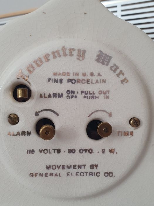 Винтажные будильник 1930 -х годов, Coventry Ware ,USA