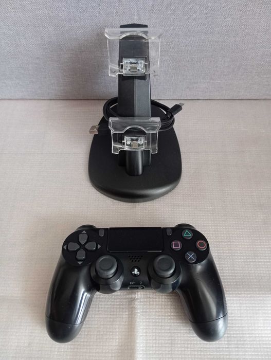 Comando original Sony dualshock 4 V2 + duplo carregador de comandos
