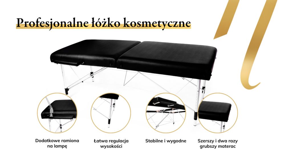 Łóżko kosmetyczne do masażu