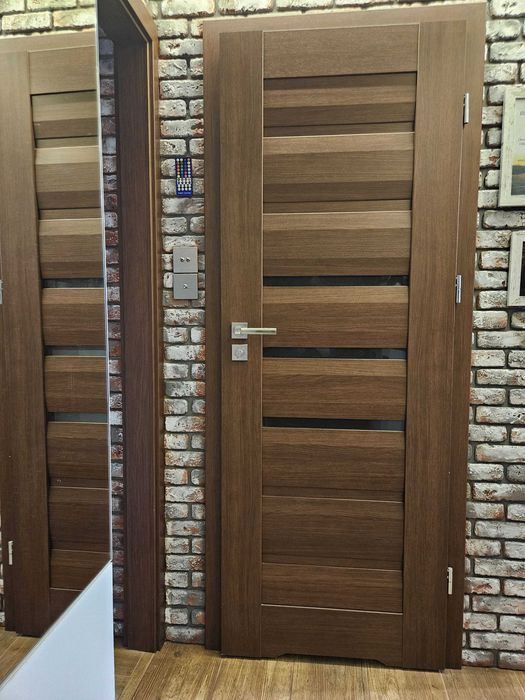 4x Drzwi Intenso model Belize Orzech z ościeżnicami - 4 sztuki