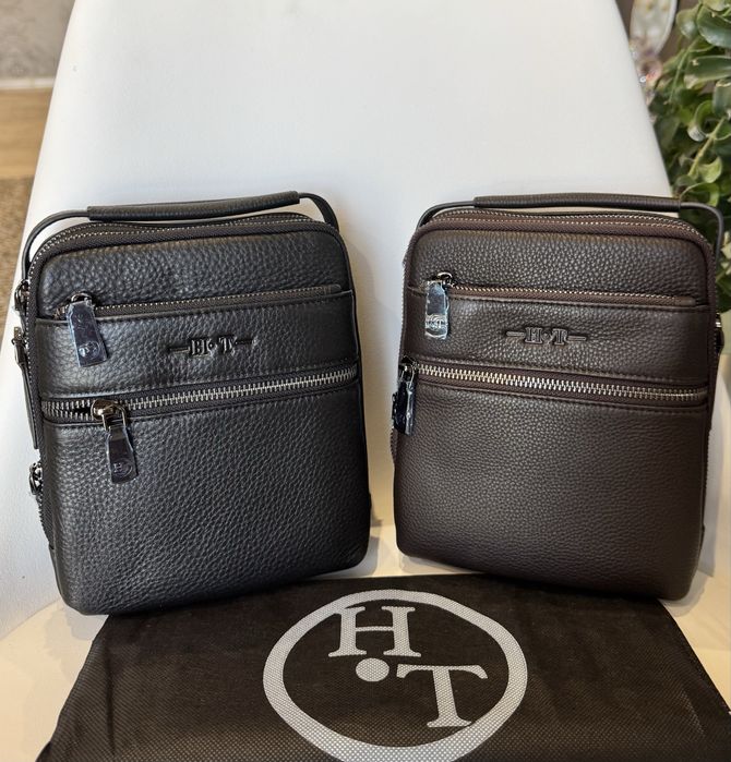 Сумка HT Leather шкіряна  барсетка Небольшая мужская сумка