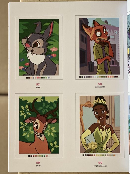 Розмальовки по номерах Дісней, польського видання, оригінал