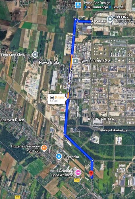 Do wynajęcia dom dla pracowników przy Orlenie.