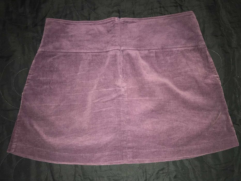 fioletowa spódnica Orsay - mięciutki sztruks, 40-42