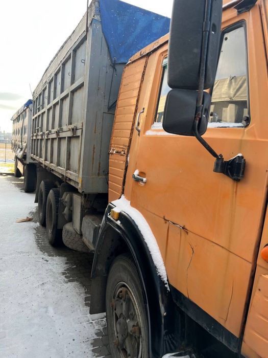 КАМАЗ 55102 колхозник з причепом