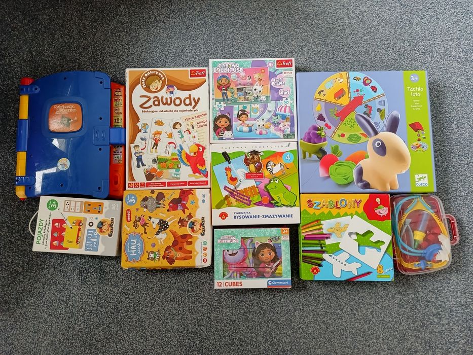 Sprzedam zestaw zabawek edukacyjnych dla dzieci 3-5 lat