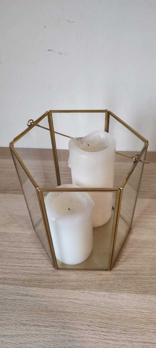 Porta velas de chão