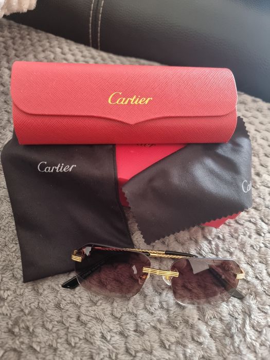 Okulary Cartier.