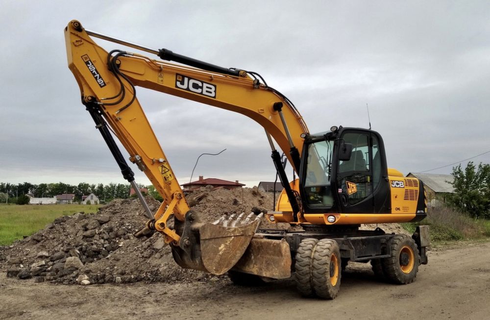 Корчування саду, поля екскаватором JCB повноповоротним/4CX