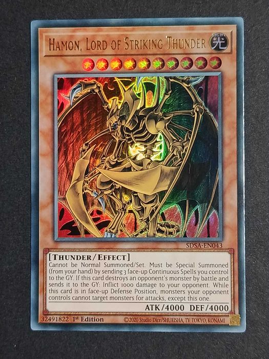 Yu-Gi-Oh! 1.ª Edição 'Sacred Beasts Bundle' (3 Ultra Rares) - TN19-007/008/009 - Uria, Hamon & Raviel - Structure Deck: Sacred Beasts - Cartas de 2020