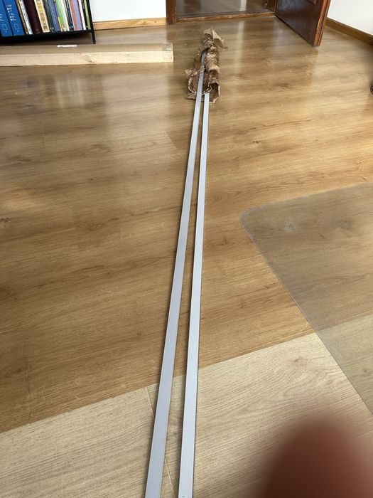 Nowe - Listwy metalowe U, miedziany mat, 3 szt, 2 x 270 cm - 3 sztuki