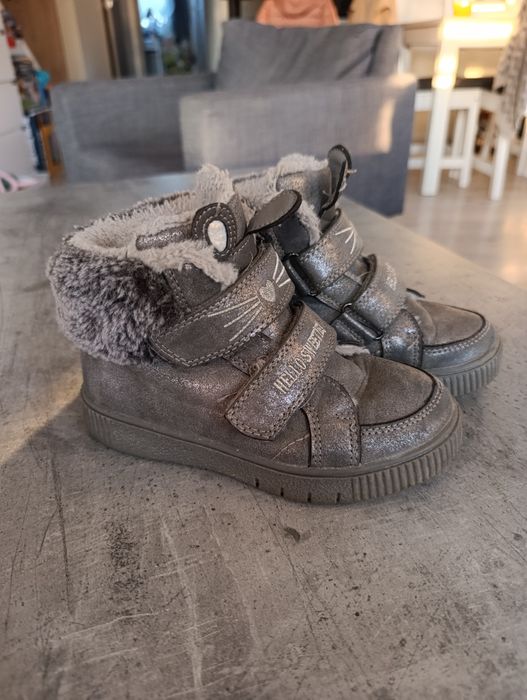 Wysokie ocieplane adidasy botki dla dziewczynki dziewczęce Cool club30