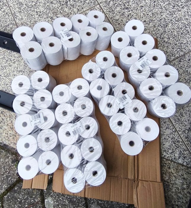Pacote 50 rolos térmicos de impressora