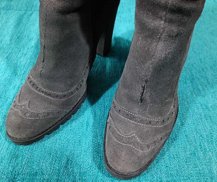 Botas em Camurça - Cinzentas - BARATÍSSIMAS