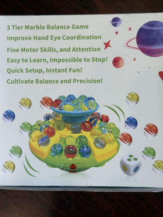 Дитяча настільна гра на баланс 3 Tier Marble Balance Game з кульками