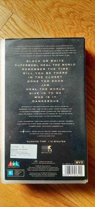 Michael Jackson - Dangerous em Vhs
