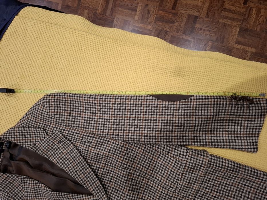 Blazer tweed em lã