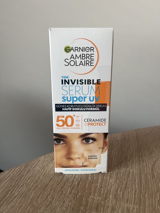 Garnier ochronne serum spf 50 ambre solaire super uv 30 ml invisible