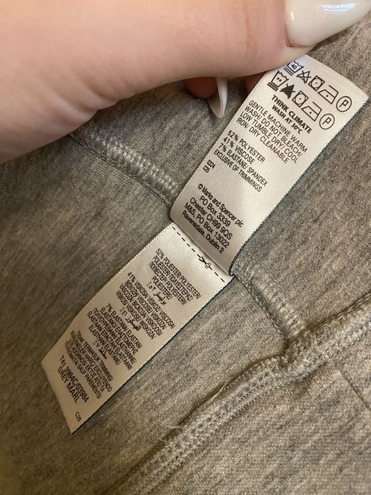 Сіра оверсайз зіп-худі m&s з капюшоном і кишенями