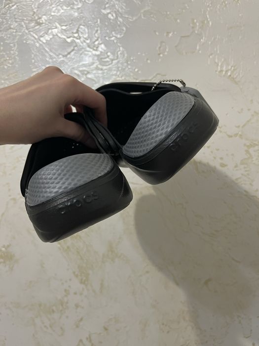 Уцінка crocs literide black крокси чорні лайтрайд 36