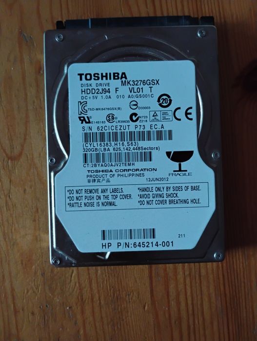 Sprzedam Dysk TOSHIBA 320GB