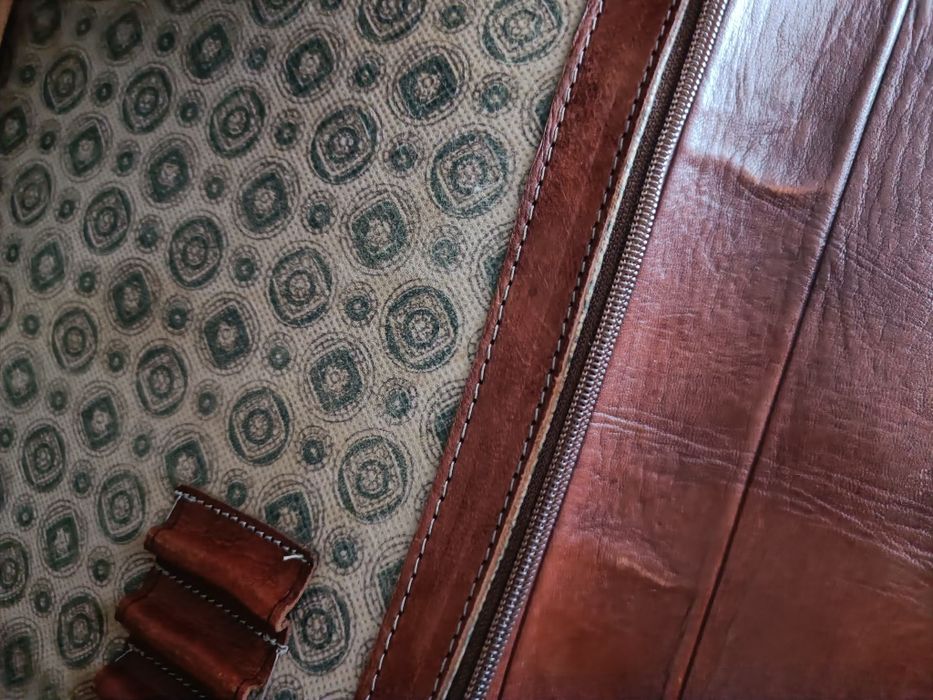 Mala de couro vintage