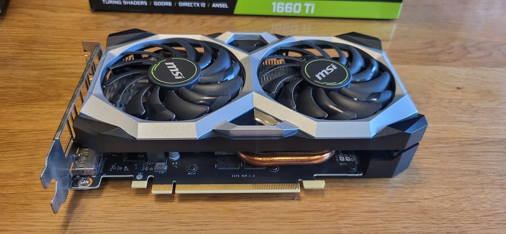 MSI GTX 1660 Ti Ventus XS OC 6GB – TESTOWANA OCCT (0 błędów!), max 76°