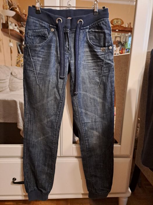 Spodnie jeansy RIVER ISLAND baggy skate XS