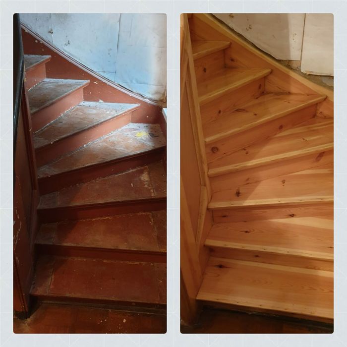 Cyklinowanie, lakierowanie, renowacja schodów